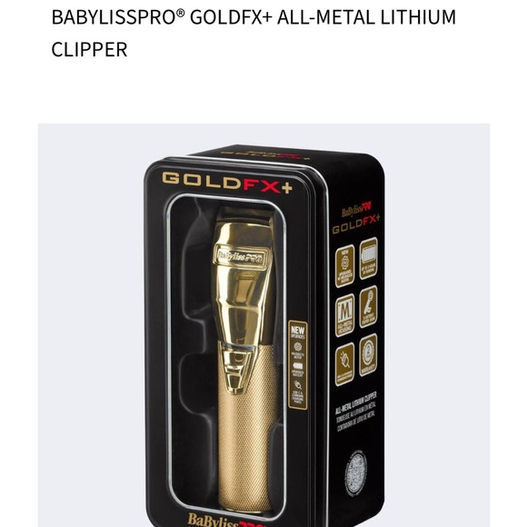 BaBylissPRO® GoldFX+ All-Metal Lithium Clipper - Picture 1 of 13